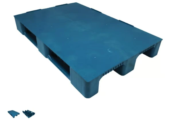 80 X 120 X 15 cm with 3 Runners 12,5 KG GREY CLOSED DECK PLASTIC PALLET