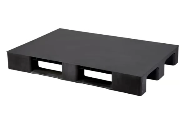 (EURO) 80 X 120 X 15 CM 10.5 KG GREY CLOSED-DECK PLASTIC PALLET