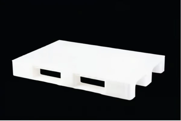 (EURO) 80 X 120 X 15 CM 9.5 KG WHITE CLOSED-DECK PLASTIC PALLET
