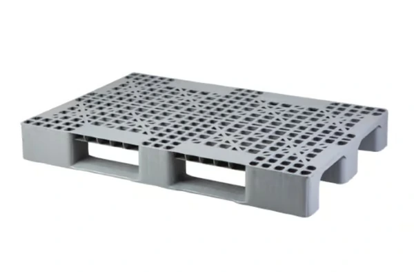 (PE) 800 X 1200 X 150 Hygienic Pallet with 2 Runners Perforated Deck